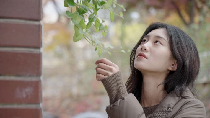 거리에 서서