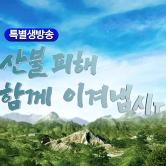 산불 피해 함께 이겨냅시다
